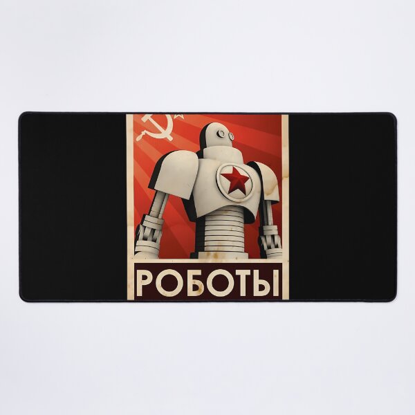 Item preview,  Vintage Soviet Union Comrades Of Steel Cccp Robot Poster Ussr Propaganda Russia designed and sold by Alfriido.
