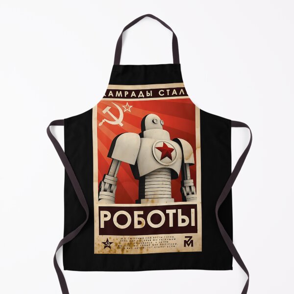 Item preview, Vintage Soviet Union Comrades Of Steel Cccp Robot Poster Ussr Propaganda Russia designed and sold by Alfriido.