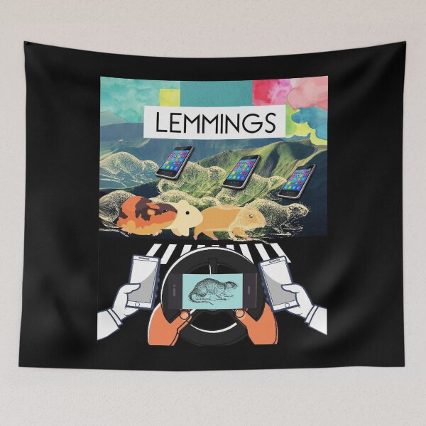 Item preview, Lemmings With Smartphones designed and sold by Flirt-Teez.