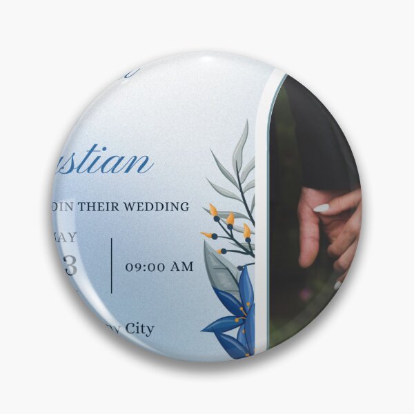 Item preview, Elegant Blue Floral Wedding Invitation Template. designed and sold by SlowMade.