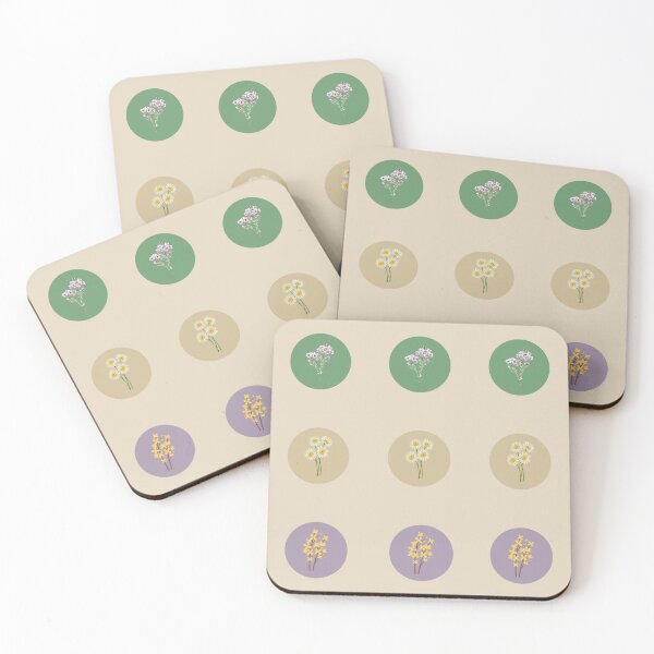 Item preview, Flowers Circles Stickers Colorful Pack Stickers Prints Posters Wall Art Magnet Home Coffee Cup Decoration TShirt Stationary Notebook Magnet Hat Kitchen Work School Office Redbubble Shop designed and sold by Saritas Boutique Shop.
