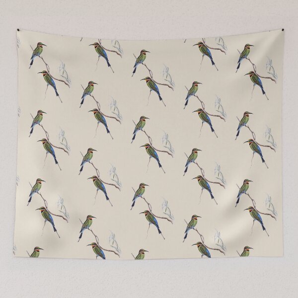 Item preview, Rainbow Bee-eater (Merops ornatus) - Vintage Bird Illustration by John Gould (1840s) designed and sold by karwilberevivalcollection.