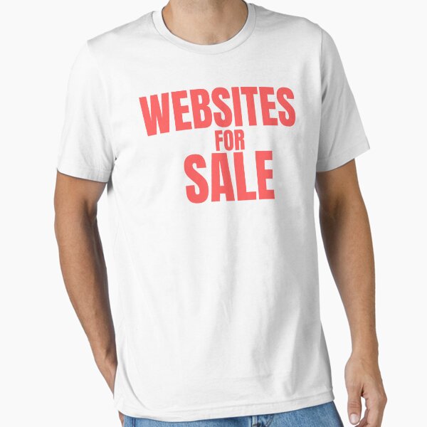RED sell your website , website for sell Sticker Essential T-Shirt
