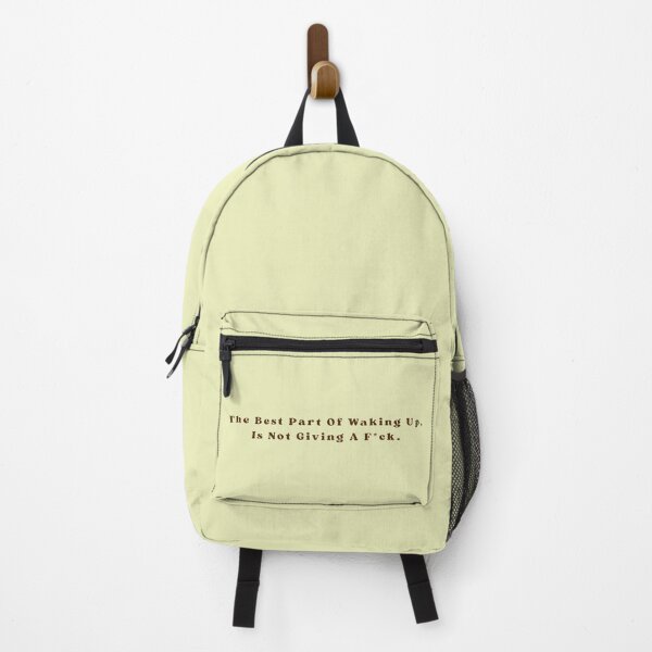 Item preview, The Best Part Of Waking Up Text Brown Stickers Prints Posters Wall Art Magnet Home Coffee Cup Decoration TShirt Stationary Notebook Magnet Hat Kitchen Work School Office Redbubble Shop designed and sold by Saritas Boutique Shop.