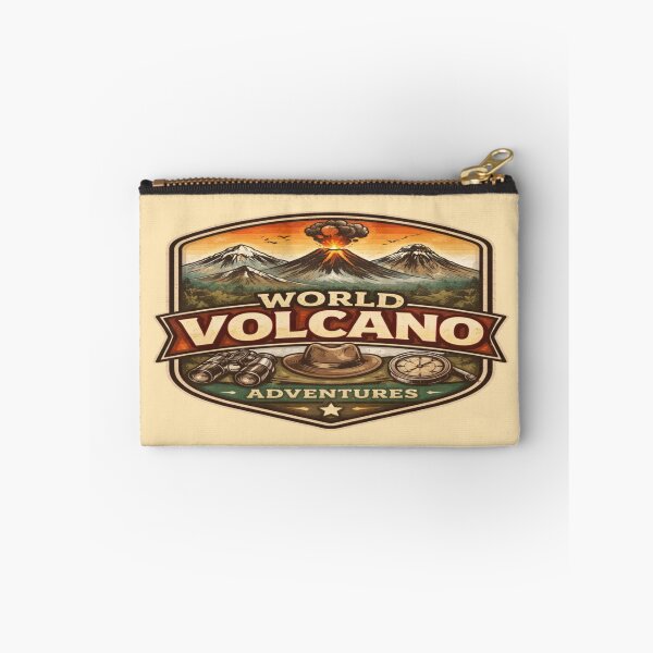 Item preview, World Volcano Adventures – Vintage Volcano Travel Badge Illustration designed and sold by Globalcitytees.