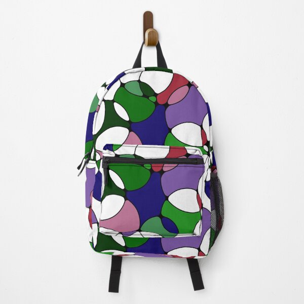 Item preview, Neurographic Joy Abstract Overlapping Shapes Blue Pink Purple Green Red designed and sold by thecolorbirdie.