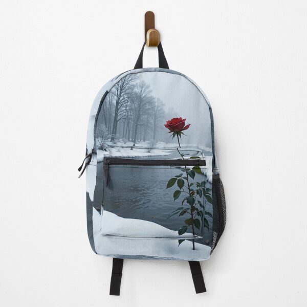 Item preview, Red Rose in Winter Silence designed and sold by PixelVibe782.