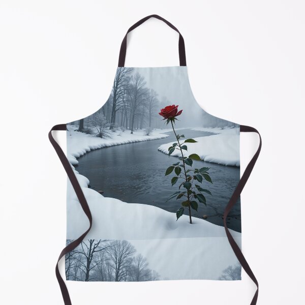 Item preview, Red Rose in Winter Silence designed and sold by PixelVibe782.
