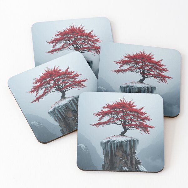 Item preview, Crimson Tree Above the Ice designed and sold by PixelVibe782.