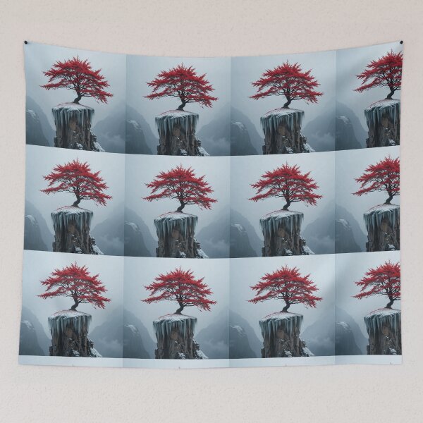 Item preview, Crimson Tree Above the Ice designed and sold by PixelVibe782.