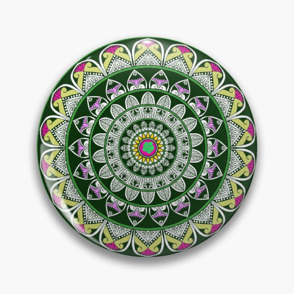 Item preview, Green Rose Garden Sacred Mandala designed and sold by Mandala Nest.