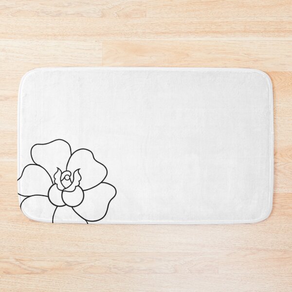 Item preview, Simple Rose (Black on White) designed and sold by IzoIno.