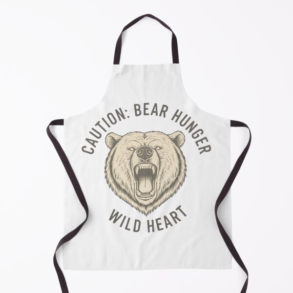 Item preview, Caution: Bear Hunger Wild Heart Design Hiking designed and sold by Ink Magic.