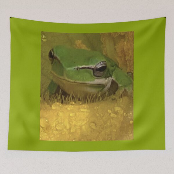 Item preview, Dwarf Green Tree Frog designed and sold by RhondaLily.
