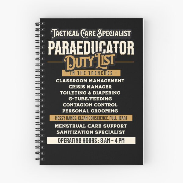 Item preview, Paraeducators Duty List designed and sold by ChozenOne562.