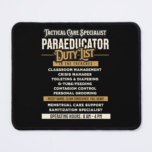 Item preview, Paraeducators Duty List designed and sold by ChozenOne562.