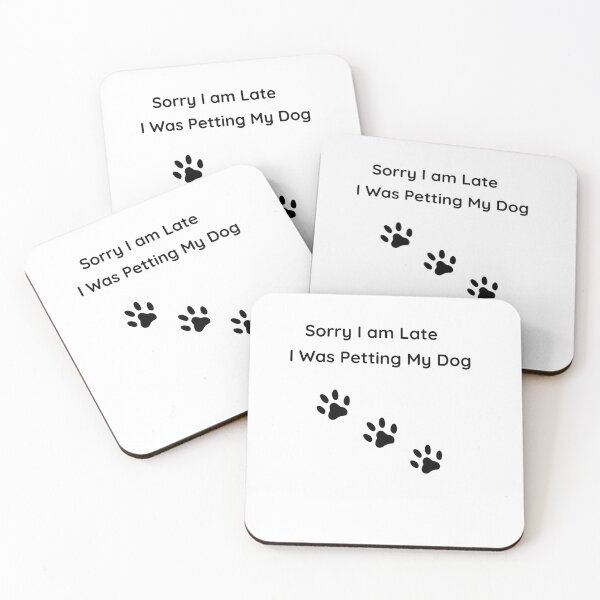 Item preview, Sorry I’m Late I Was Petting My Dog Funny Dog Lover Shirt designed and sold by jyotsanafinds.