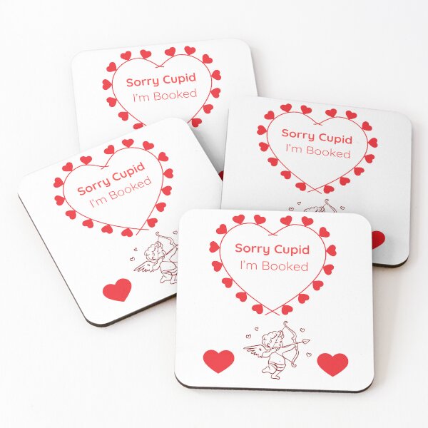 Item preview, Sorry Cupid I’m Booked – Funny Anti Valentine Quote Design designed and sold by jyotsanafinds.