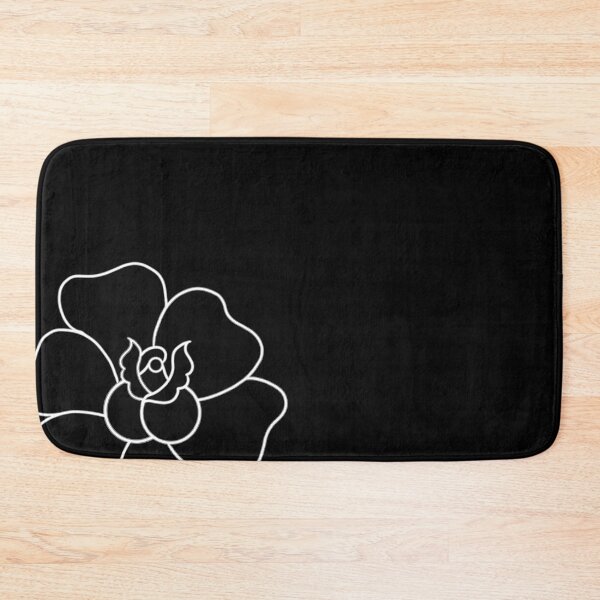 Item preview, Simple Rose (white on Black) designed and sold by IzoIno.