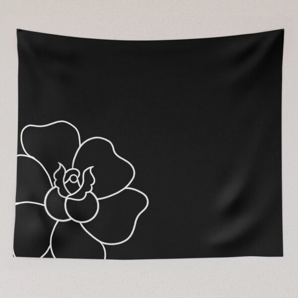 Item preview, Simple Rose (white on Black) designed and sold by IzoIno.