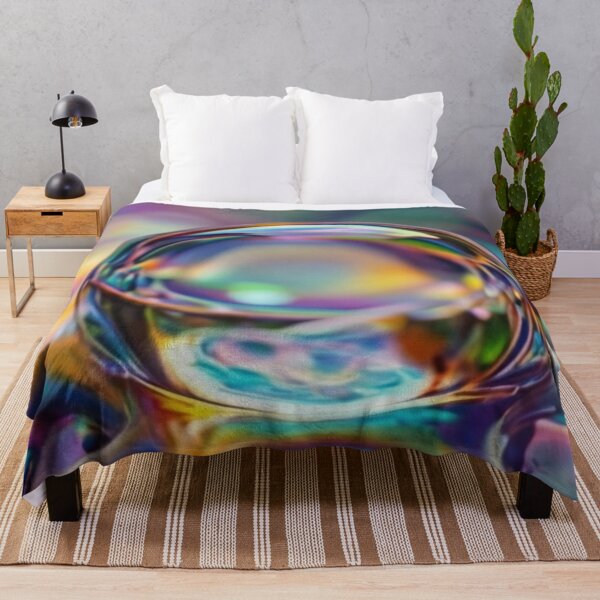 Item preview, Dreamy Refraction Macro Droplet – Soft Rainbow Abstract designed and sold by B-Russ-Stuff.