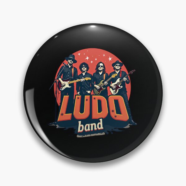 Item preview, Ludo Band Guitar  Rock Music Illustration Graphic designed and sold by WaglPrints.