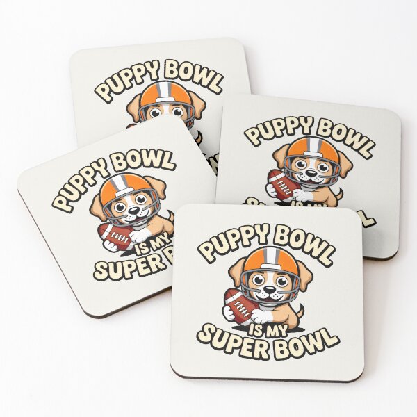 Item preview, Cute Puppy Football Big Game Enthusiast Art designed and sold by SplashTastic.