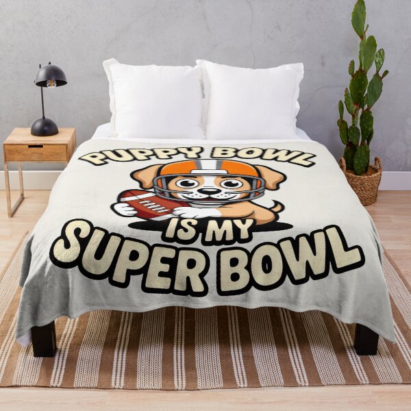 Item preview, Cute Puppy Football Big Game Enthusiast Art designed and sold by SplashTastic.