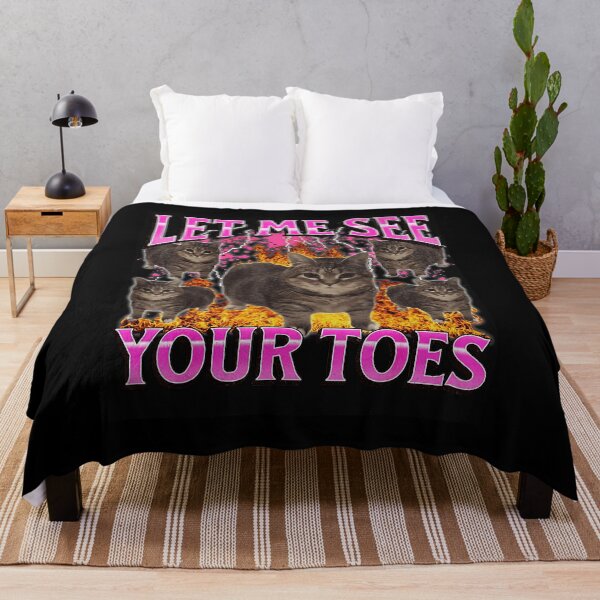 Item preview, LET ME SEE YOUR TOES Funny Cat Meme Bold Text designed and sold by tadmercado.