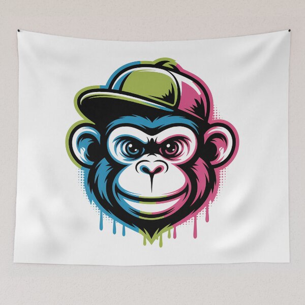 Item preview, Urban Monkey Streetwear Art – Funky Ape Graphic designed and sold by RoyesButler.