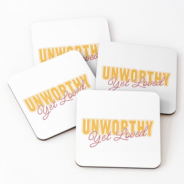Item preview, Unworthy Yet Loved – Christian Grace & Redemption Quote designed and sold by Verse & Vibes.