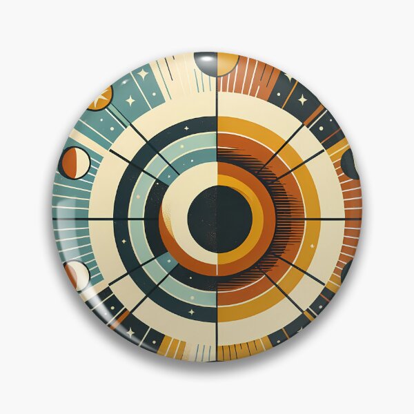 Item preview, Geometric Sun and Moon Celestial Orbit Design designed and sold by InkSmithery.