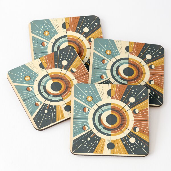 Item preview, Geometric Sun and Moon Celestial Orbit Design designed and sold by InkSmithery.