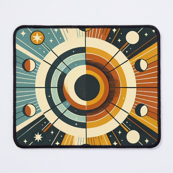 Item preview, Geometric Sun and Moon Celestial Orbit Design designed and sold by InkSmithery.