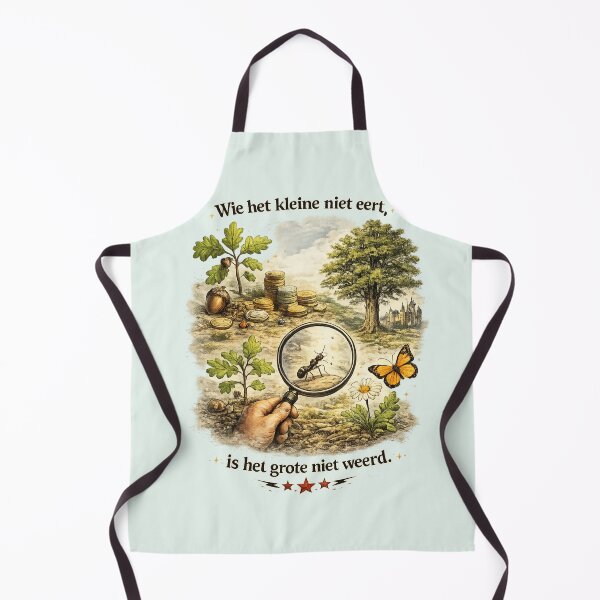 Item preview, Wie het kleine niet eert is het grote niet weerd – symbolische illustratie designed and sold by Cleora Art .