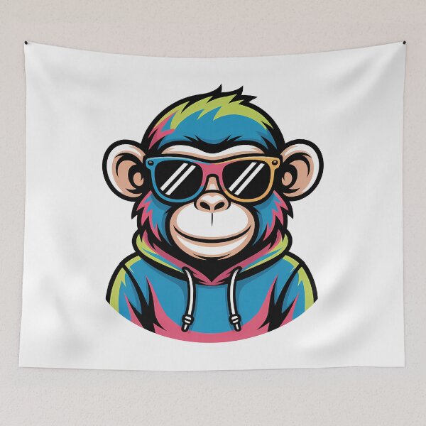 Item preview, Cool Urban Monkey – Streetwear Cartoon Design designed and sold by RoyesButler.