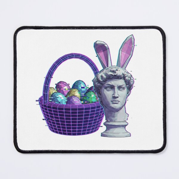 Item preview, Vaporwave Easter Basket Statue | Glitch Art Aesthetic designed and sold by GemajoStudio.