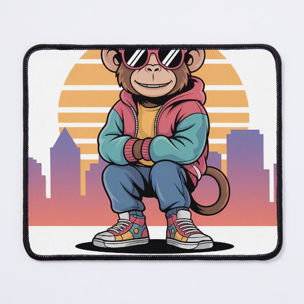 Item preview, Retro Urban Monkey – Vintage Streetwear Art designed and sold by RoyesButler.
