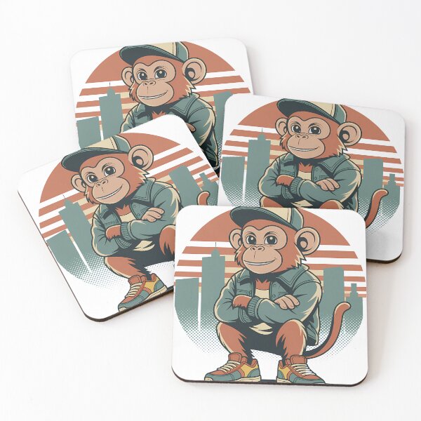 Item preview, Vintage Ape Design – Urban Monkey Illustration designed and sold by RoyesButler.