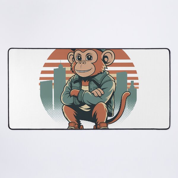 Item preview, Vintage Ape Design – Urban Monkey Illustration designed and sold by RoyesButler.