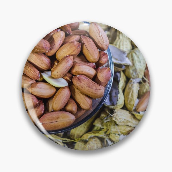 Item preview, Roasted Peanuts In Glass Bowl On A Bed Of Peanut Shells, A Healthy Snack Idea designed and sold by Nmallia.