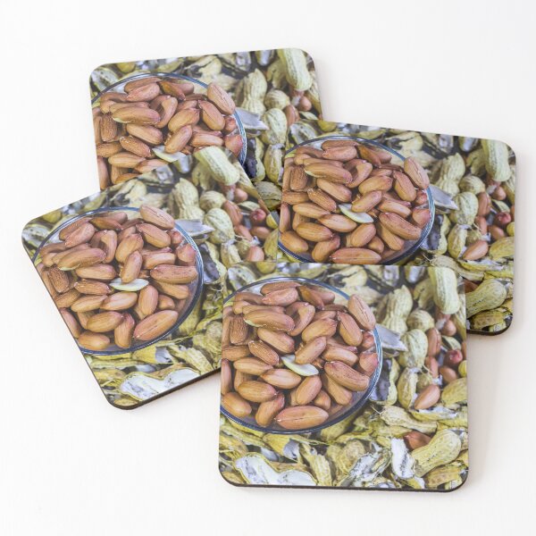 Item preview, Roasted Peanuts In Glass Bowl On A Bed Of Peanut Shells, A Healthy Snack Idea designed and sold by Nmallia.
