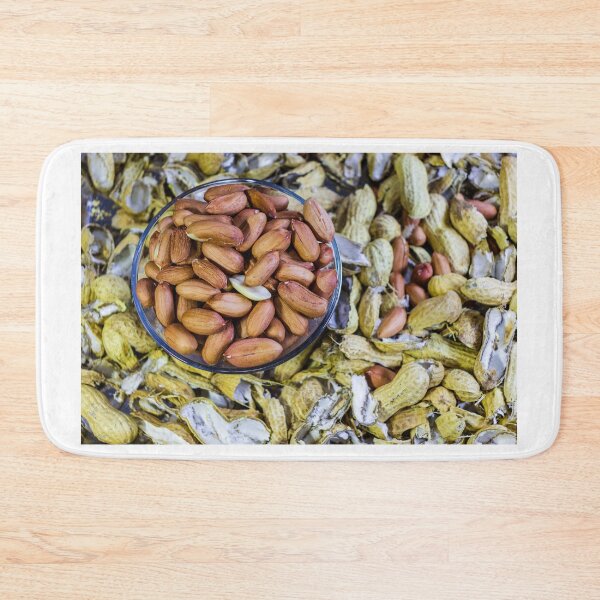 Item preview, Roasted Peanuts In Glass Bowl On A Bed Of Peanut Shells, A Healthy Snack Idea designed and sold by Nmallia.