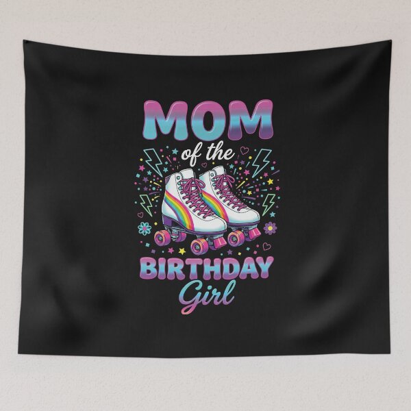 Item preview, Mom of the Birthday Girl Retro Roller Skate designed and sold by AdyKurniawan.
