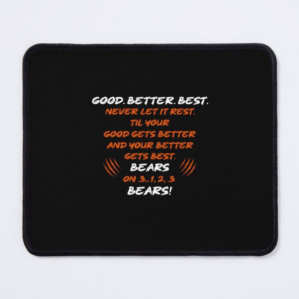 Item preview, Comfort Colors® Chicago Football Good Better Best Motivational Bears Windy City Bear designed and sold by TschandriaArt.