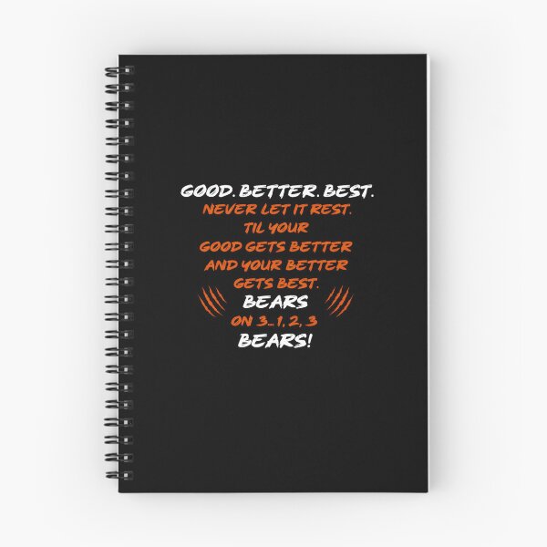 Item preview, Comfort Colors® Chicago Football Good Better Best Motivational Bears Windy City Bear designed and sold by TschandriaArt.