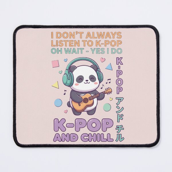 Item preview, K-Pop And Chill Cute Panda designed and sold by AdyKurniawan.