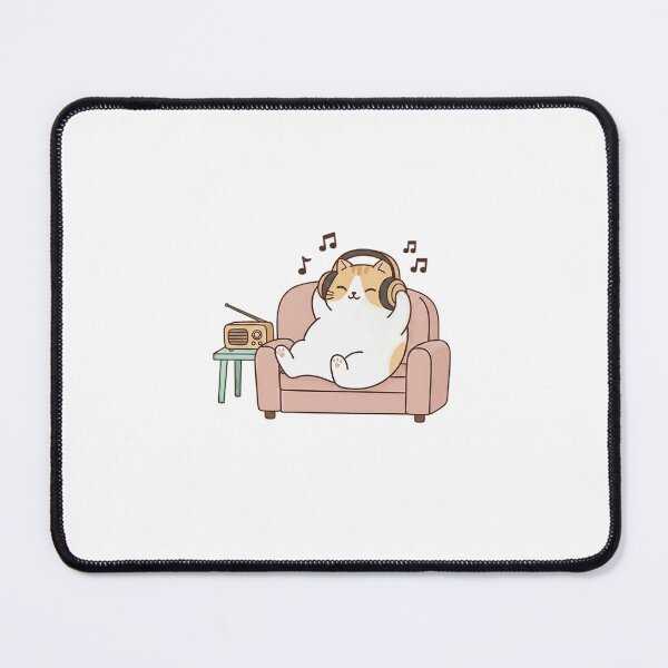 Item preview, Lo-fi Radio Listener Cat - Noopnyang Studio designed and sold by NoopnyangStudio.