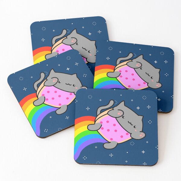 Item preview, Bongo Cat - Nyan Cat w/background stars designed and sold by ermagix.