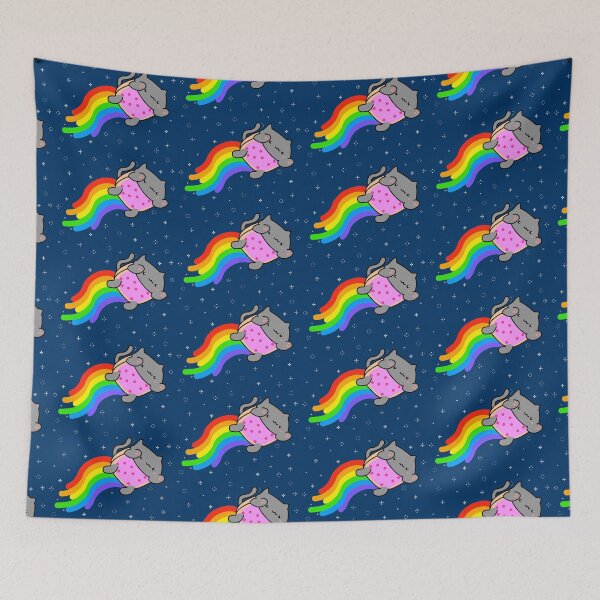 Item preview, Bongo Cat - Nyan Cat w/background stars designed and sold by ermagix.